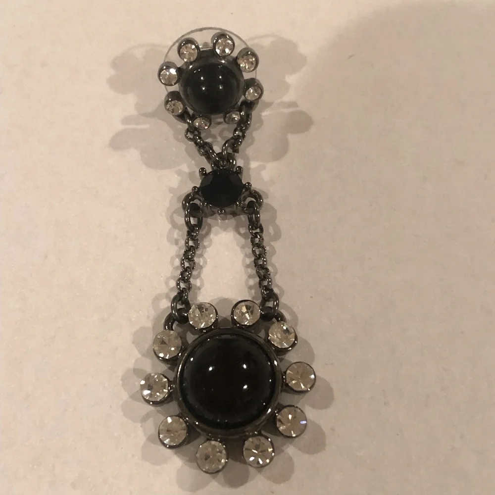 Dangle Black Earrings - 2 pairs - Picture 8 of 13